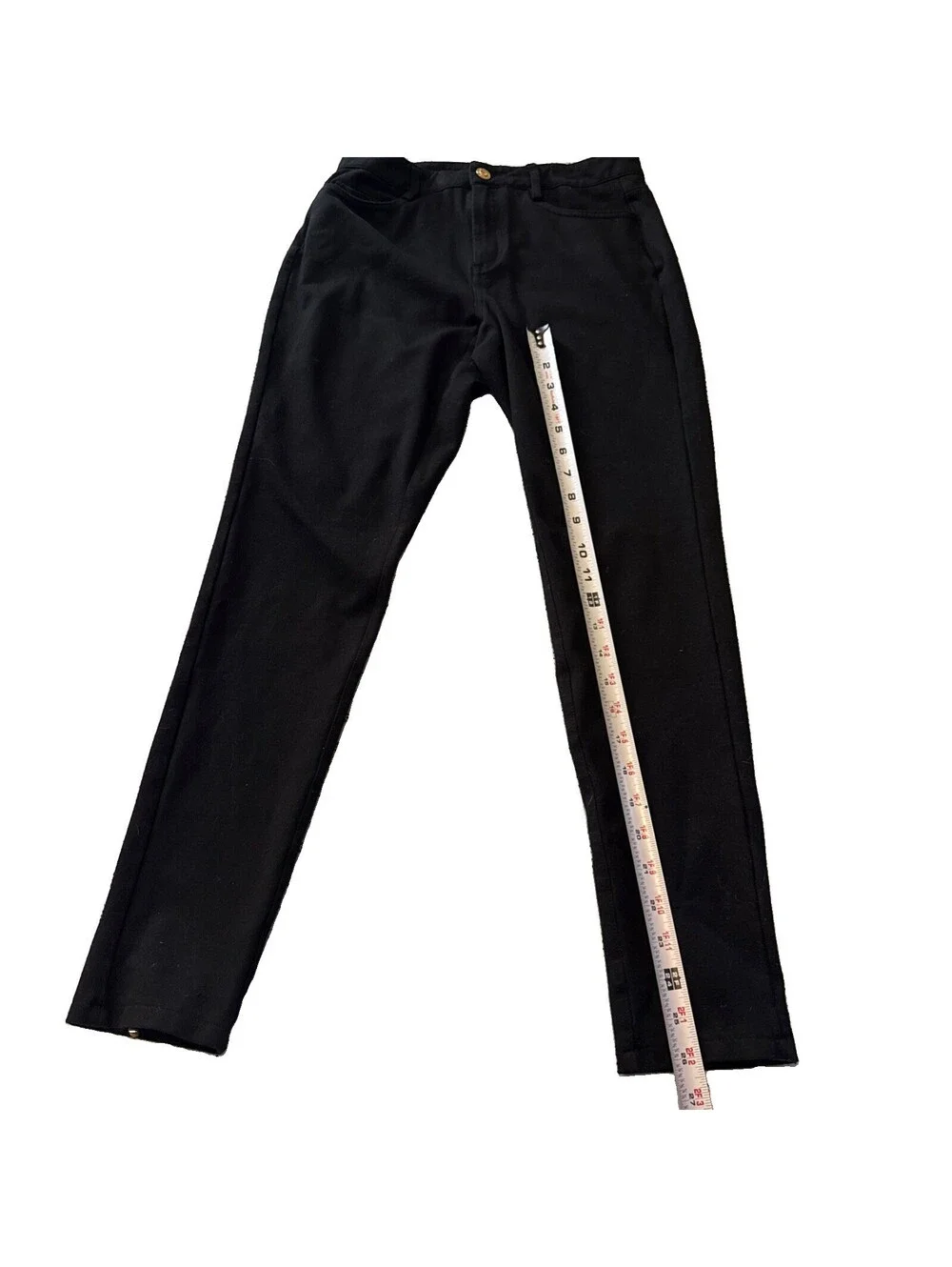 Michael Kors Women's Black Skinny Stretch Ponte Pants High Rise Size S